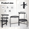 2 Pack Metal Plant Stand 3 Tier Flower Stands Rotatable Corner Plant Shelf Multiple Tall Plant Holders for outside Vertical Plant Rack for Indoor Outdoor Patio Living Room Balcony Office - Image 2