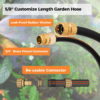 Giraffe Hybrid Garden Hose 5/8" X 75Ft, Custom Length, NO Kink, Flexible, Leakproof Hose with Male to Female Fittings, 600 Burst PSI - Image 2