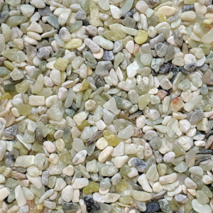 Natural Decorative Jade Bean Pebbles 1/5" Size (5-Lb Bag)