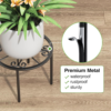 Plant Stands-5 PCS Heavy Duty Flower Pot Stands, Anti-Rust Metal round Shelf, Flower Pot Stands for Room Indoor and Outdoor Courtyard, Gardens. - Image 4