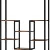 5-Tier Tall Indoor Plant Stand, 74.8'' Arched Metal Flower Shelf with Hanging Hooks, Large Bonsai Pots Display Rack for Indoor, Balcony, Living Room - Image 9