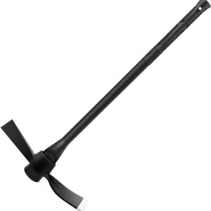 Garden Pick Cutter Mattock, 36" Heavy Duty Pick Axe with Forged Heat Treated Steel Blades Hoe for Weeding, Prying and Chopping, Digging Tool with Fiberglass Handle (5Lb-With 36" Fiberglass Handle)