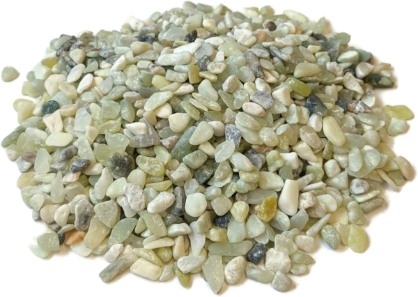 Natural Decorative Jade Bean Pebbles 1/5" Size (5-Lb Bag) - Image 3