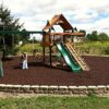Rubber Mulch Nuggets Protective Flooring for Playgrounds, Swing-Sets, Play Areas, and Landscaping (40 LBS - 1.55 CU. FT, Brown) - Image 3