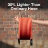 Hot/Cold Water Hose 5/8" X 50 Ft,Heavy Duty Red Garden Hose -50℉ to 190℉,Flexible & Lightweight Rubber Hoses with 3/4" Brass Fittings for Yard,Outdoor,Farm - Image 8