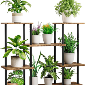 Plant Stand Indoor Corner Tiered Metal Plant Organizer 6 Tier 14 Pot