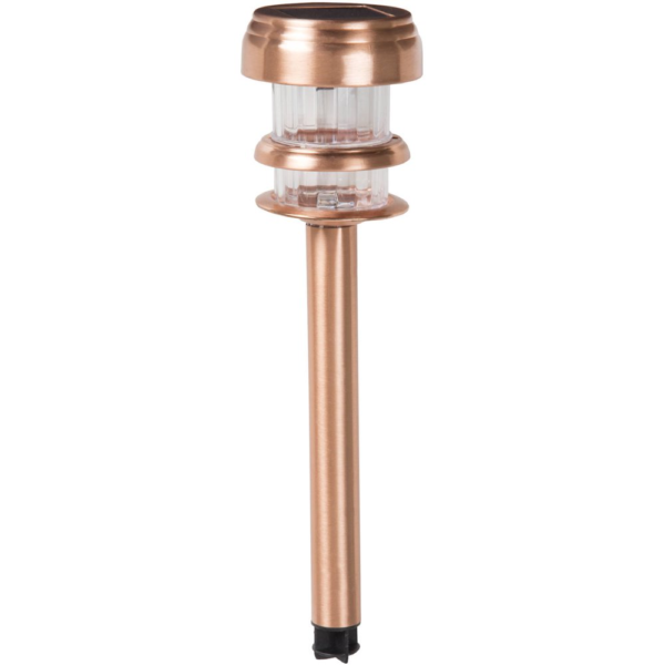 Solar Powered Lights (Set of 4)- LED Outdoor Stake Spotlight Fixture for Gardens, Pathways, and Patios by -Copper - Image 3