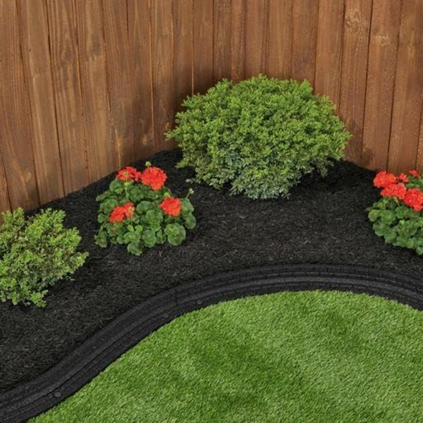 Premium Shredded Rubber Mulch for Gardens, Lawns, and Landscaping - 1.5 Cu. Ft. Bag (Black) - Image 7