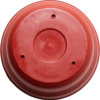 Saturn round Planter with Saucer Tray: 12" - Burnt Red - Durable Plastic Pot, Matte Finish, Removable Saucer, for Indoor & Outdoor Use, Gardening, 3 Gallon Capacity - Image 8