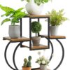 Plant Stand Indoor Creative Heart Shape Plant Stand Indoor, Outdoor Wood Plant Stands for Multiple Plants, Tiered Plant Shelf Table Plant Pot Stand for Living Room