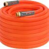 Heavy Duty Garden Hose 5/8 in X 75 Ft, Super Flexible Water Hose, All-Weather, Lightweight, Burst 600 PSI