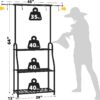 Plant Stand Indoor Outdoor, Heavy Duty Metal 3 Tiered Hanging Plant Shelf for Multiple Flower Planter Holder Tall Large Rack for Living Room Garden Balcony, Black - Image 6