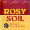 Cactus and Succulent Potting Mix for Houseplants - Fast Draining Soil for Succulents, Aloe Vera, Indoor Plant - Root Boosting Biochar for Drought Tolerant Growth - Peat Free (1Ct, 4 Quart)