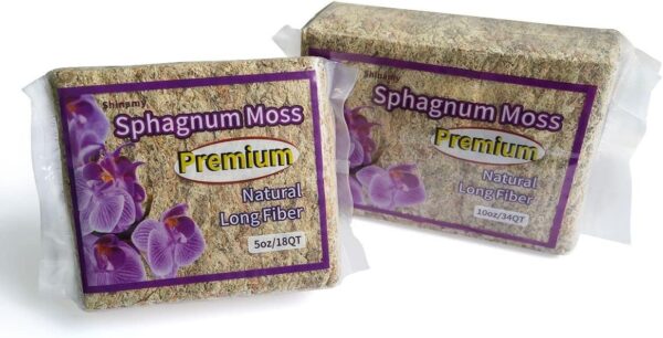 36 Quart Premium Natural Long Fiber Sphagnum Moss for Orchid, Good Potting Mix for Carnivorous Plants and Staghorn Ferns, 10 Oz - Image 2