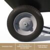 Enlarged 2-Wheel Wheelbarrow, Easy Loading and Dumping Garden Cart, Heavy Duty Utility Dump Cart for Outdoor Lawn Yard Farm Ranch, Black - Image 4
