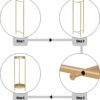 30" Plant Stand, 2 Tier Metal Flower Plants Holder with 2 Removable Display for Indoor or Outdoor,Pot Plant Planter Display(30 X 10In, Gold) - Image 7