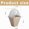 40 PCS Seeding Starter Pots for Planting- 3.1 Inch Square Biodegradable Nursery Pots with Humidity Dome- Peat Pots for Seedlings Garden Vegetable Flower Germination - Image 2