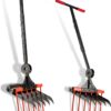 Broad Fork for Gardening - Portable and Ergonomic Broadfork Garden Tool Cultivator Tiller with 6+5 Sharp Tines - Heavy Duty Pitchfork, with Thickened Design - Image 8