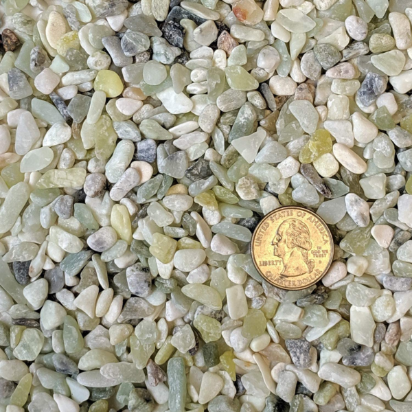 Natural Decorative Jade Bean Pebbles 1/5" Size (5-Lb Bag) - Image 2