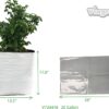 Grow Bags Thick Plastic Grow Bags for Potting, Seedlings, Rootings, 20 Gallon 10 Pack, Black Interior and White Exterior - Image 2