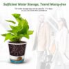 Indoor Self Watering Planters with Drainage Holes and Saucers, 8, 7, 6.5, 6, 5.5, 5 Inches, White, 6 Pots - Image 6