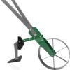 High Wheel Cultivator, Self Cleaning Steel Single Wheel Hoe, Modular Plow Garden Tool for Gardening - Image 4