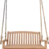 San Jose Teak Wood Double Outdoor Porch Swing, 4 Foot - Image 7