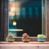 Cute Ceramic Succulent Garden Pots, Planter with Drainage and Attached Saucer, Set of 5 -Plants Not Included (Round) - Image 2
