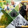 Heavy Duty Garden Hose 5/8 Inch X 75Ft, Premium Rubber Water Hose,Kink Resistant,Brass Fitting,Commercial Grade Hose with 10 Function Sprayer,Burst Pressure 450 PSI - Image 5