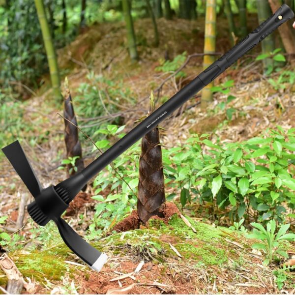Garden Pick Cutter Mattock, 36" Heavy Duty Pick Axe with Forged Heat Treated Steel Blades Hoe for Weeding, Prying and Chopping, Digging Tool with Fiberglass Handle (5Lb-With 36" Fiberglass Handle) - Image 7