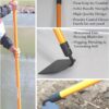 Ashman Garden Hoe (2 Pack)– Sturdy Hand Tiller – Heavy Duty Blade for Digging, Loosening Soil, and Weeding – Rubber Grip Handle for a Strong Hold – Rust Resistant Build. - Image 3