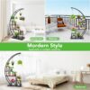 5 Tier Metal Plant Stand Indoor, Tall Half Moon Plant Stands, Heart Shape Flower Pot Shelves for Planter Display with 3 “S” Hooks, Best for Home Garden Balcony Patio( 1 Pack, Black) - Image 5