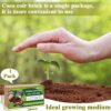 Premium Compressed Coco Coir Brick Each Brick=2.4Gallons Coconut Coir Potting Soil for Planting, 1.4Lbs Coco Block with Low EC and Ph Balance for Gardening Plants Flower Herbs and Vegetables - Image 2