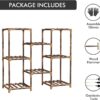 Plant Stand Indoor, Outdoor Wood Plant Stands for Multiple Plants, Plant Shelf Ladder Table Plant Pot Stand for Living Room, Patio, Balcony, Plant Gardening Gift - Image 5