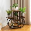 Plant Stand Indoor Creative Heart Shape Plant Stand Indoor, Outdoor Wood Plant Stands for Multiple Plants, Tiered Plant Shelf Table Plant Pot Stand for Living Room - Image 6