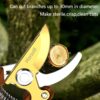 Garden Shears, Pruning Shears with Japanese SK4 Steel Blades, Garden Secateurs for Gardening Heavy Duty, Pruner Scissors Out Door, Bypass Pruner Hedge Clippers, Tree Trimmer (Wood Grain) - Image 4