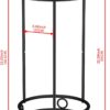 Plant Stand Indoor Outdoor - Metal Planter Holder Shelf Tall Tiered Flower Pot Display Organizer Rack for Garden, Patio, Living Room, Bathroom, Office (Black) - Image 8