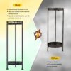 Plant Stand Indoor Outdoor, 30'' Tall Plant Stand, 2 Tier Metal Planter Stand, Rustproof Plant Stand Flower Pot Holder for Living Room, Corner, Deck - Image 4