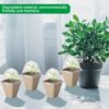 40 PCS Seeding Starter Pots for Planting- 3.1 Inch Square Biodegradable Nursery Pots with Humidity Dome- Peat Pots for Seedlings Garden Vegetable Flower Germination - Image 6