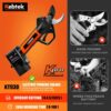 Electric Pruning Shears Professional Cordless Pruning Shears for Gardening Battery Operated Pruning Shears with 2 PCS 2500Mah Batteries 5000 Cuts Single Charge 30Mm (1.2") Cutting Diameter - Image 6