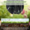 3.2Oz-6Ftx300Ft Weed Barrier Landscape Fabric Heavy Duty, Weed Block Gardening Ground Cover Mat, Weed Control Garden Cloth, Woven Geotextile Fabric for Underlayment, Commercial Driveway Fabric - Image 3