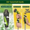 Garden Hose - Water Hose 50 FT with Swivel Handle & 8 Function Nozzle, Flexible, Heavy Duty, No Kink, Lightweight Metal Hose for Outdoor, Yard, 304 Stainless Steel - Image 5