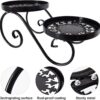 Planter Stand,Metal round Potted Plant Stands Indoor&Outdoor Multiple ,Modern Flower Pot Stand Holder Rack Planter Display for Home,Kitchen,Patio,Garden, Corner, Balcony and Bedroom - Image 3