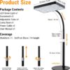 Grow Lights for Indoor Plants Full Spectrum, Table Top Plant Lights for Indoor Growing, 208PCS Leds Desk Grow Lights for Seed Starting Seedlings Vegetable, Daisy Chain, Adjustable Height - Image 5