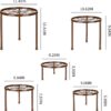 5-Pack Decent Metal Plant Stands, Heavy Duty Flower Pot Stands for Multiple Plant, Anti-Rust Iron Plant Pot Shelf, Decoration Racks for Home Indoor and Outdoor (5 Pack Bronze) - Image 7
