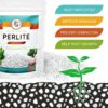 Organic Perlite for All Plants, All Natural Horticultural Soil Additive Conditioner Mix, Improve Drainage and Ventilation, Help Root Growth (2 Quarts) - Image 4
