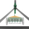 High Wheel Cultivator, Self Cleaning Steel Single Wheel Hoe, Modular Plow Garden Tool for Gardening - Image 8