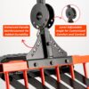 Broad Fork for Gardening - Portable and Ergonomic Broadfork Garden Tool Cultivator Tiller with 6+5 Sharp Tines - Heavy Duty Pitchfork, with Thickened Design - Image 3