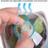 40 PCS Seeding Starter Pots for Planting- 3.1 Inch Square Biodegradable Nursery Pots with Humidity Dome- Peat Pots for Seedlings Garden Vegetable Flower Germination - Image 4