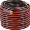 Garden Hose 75 Ft,Ultra Durable Water Hose, 5/8 Inch Regular Hose with Solid Brass Connector for All-Weather Outdoor, Car Wash, Lawn, Black